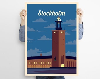 Stockholm Reiseposter , Schweden Druck