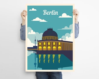 Berlin Travel Poster , Germany Print