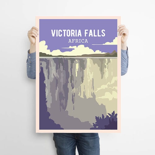 Zimbabwe Africa Travel Poster Print Art Print Room Posters Etsy