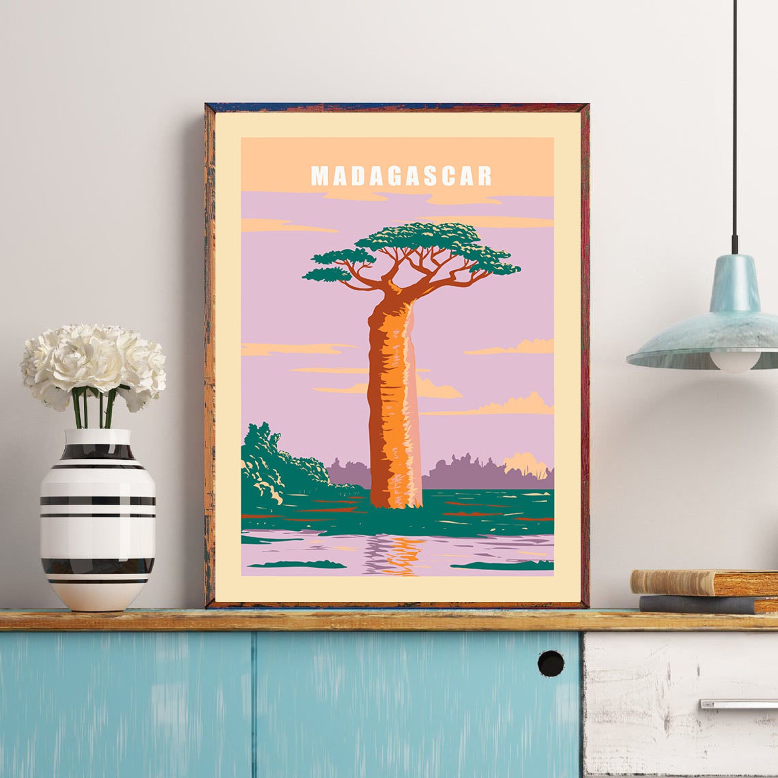Madagascar Print Madagascar Poster Madagascar Trees