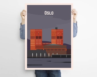 OSLO Travel Poster | Norway Print