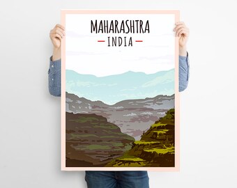 Maharashtra Travel Print  ,  India Poster