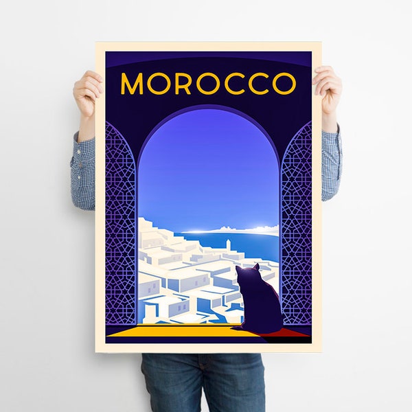 Morocco Travel Print , Morocco Poster