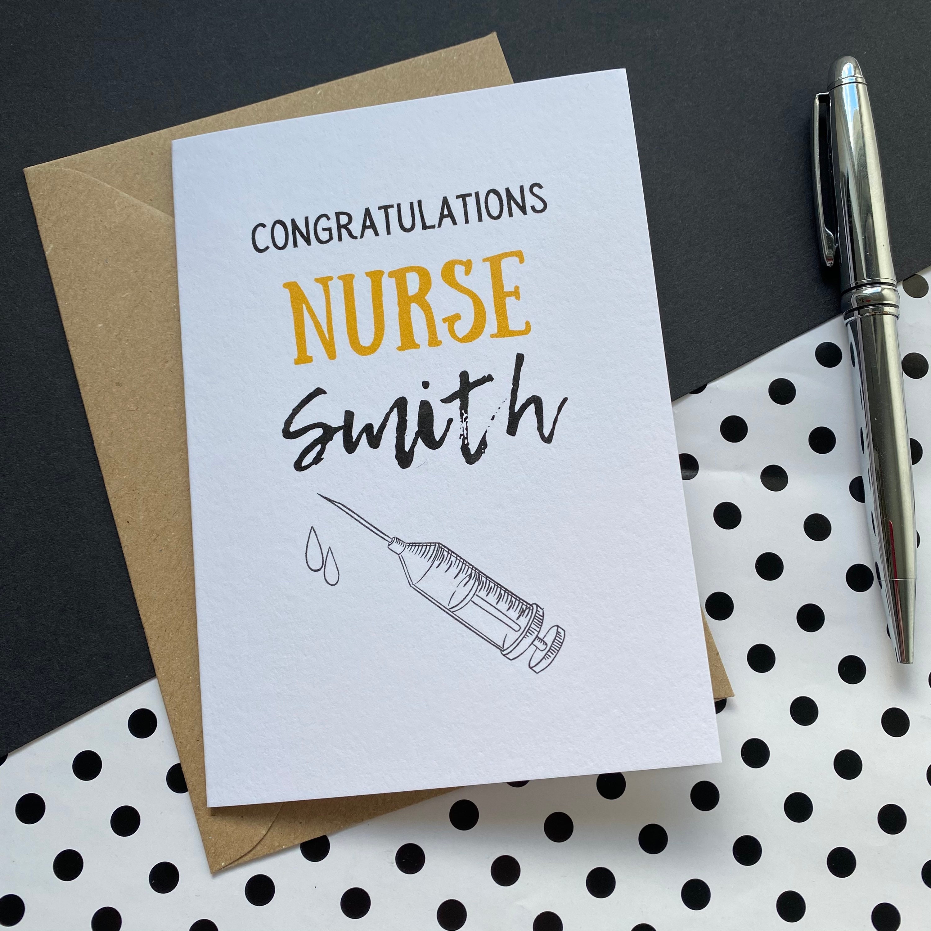 congratulations-new-nurse-card-personalised-new-nurse-graduate-etsy