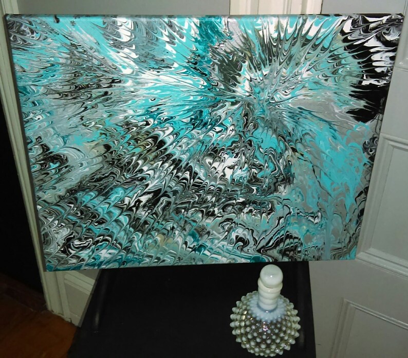 Dynamic Original Fluid Art Dutch Pour Painting COSMIC Etsy