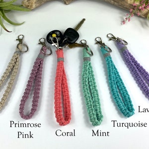 Macrame Wristlet | Wristlet Keychain | Macrame Keychain Wristlet | Keychain Bracelet