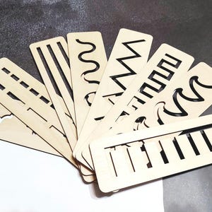 Wooden stencils set, Educational Toy for Kids, Montessori stencil set for toddler