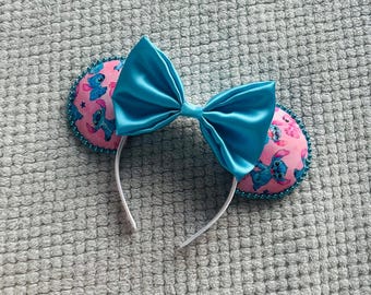 Stitch Disney Ears (Choice of Bow Colour)