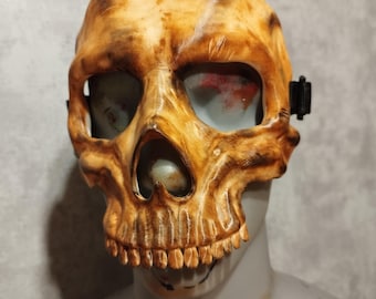 skull half mask halloween