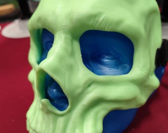 Glow in the dark skull mask