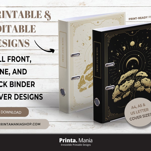 Binder Cover - Etsy