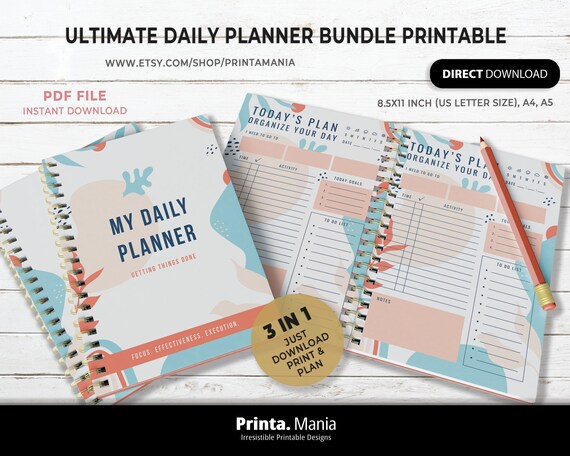 MY DAILY PLANNER The Ultimate Productivity Planner, Success.