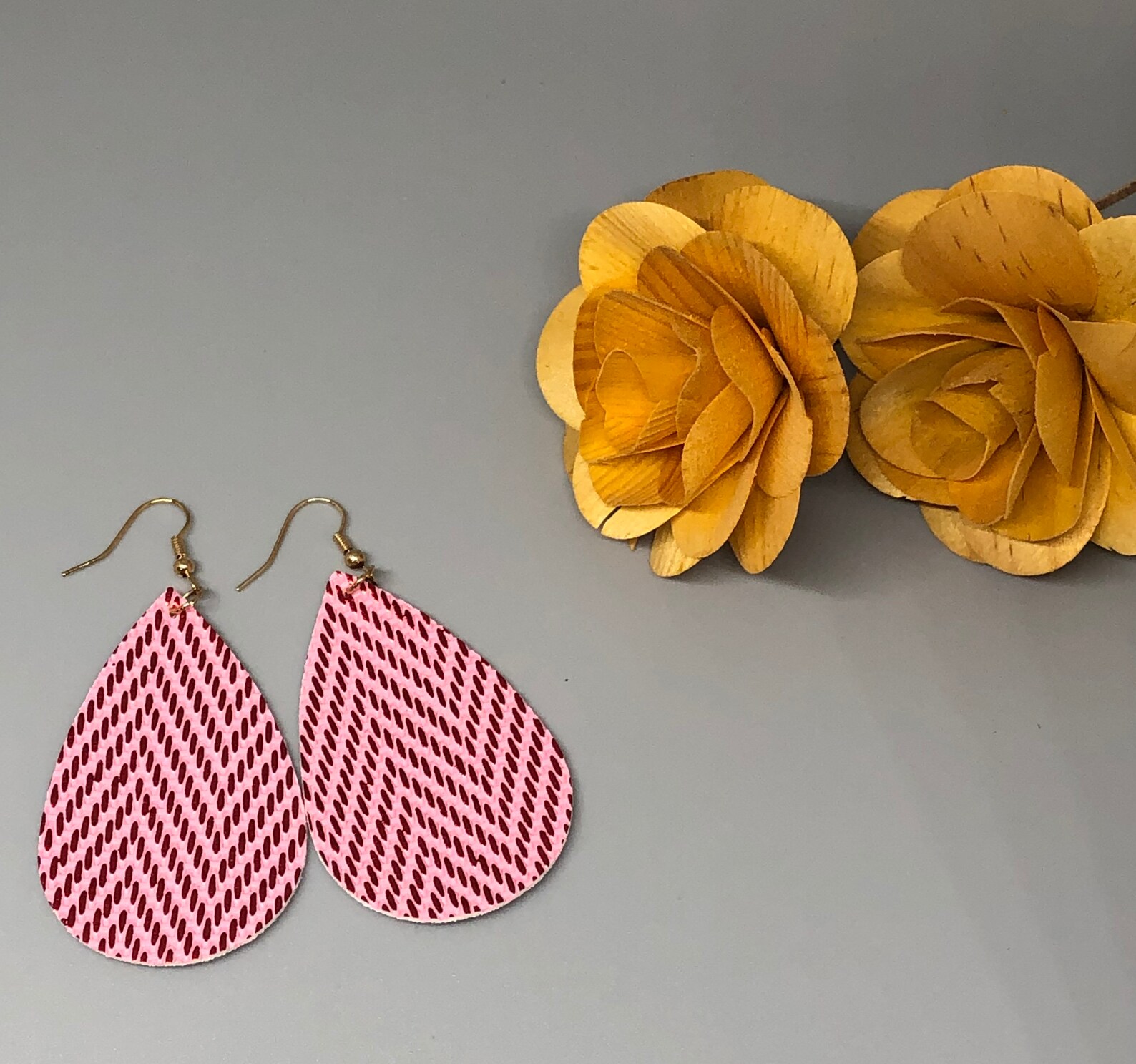 Faux Leather Teardrop Earrings, Lightweight Earrings, Teardrop Earrings, Gifts for Her Etsy