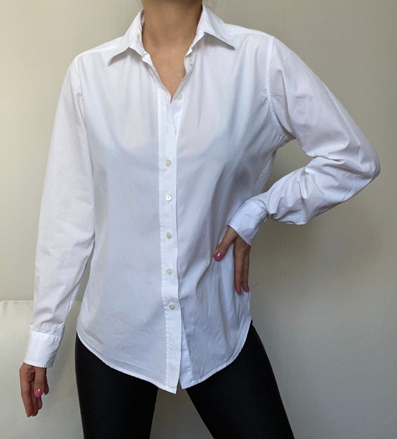 Vintage white cotton shirt