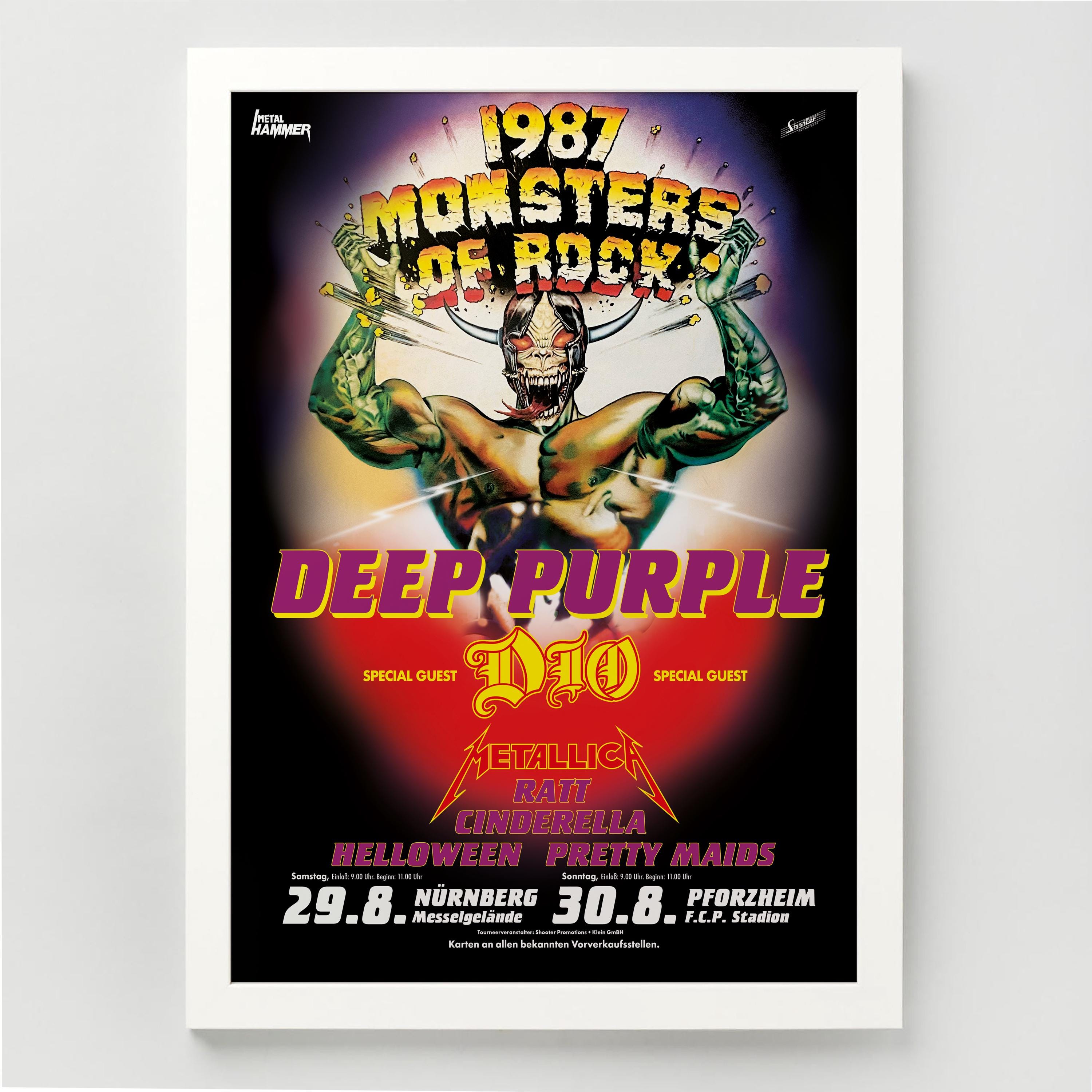 1988 Monsters of Rock Poster - Etsy Canada