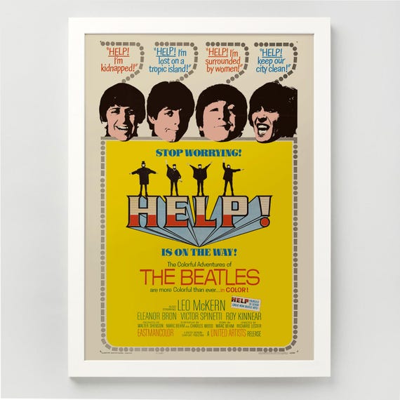 The Beatles A3 Print - 1965 Help! Movie Poster - Ideal for Framing