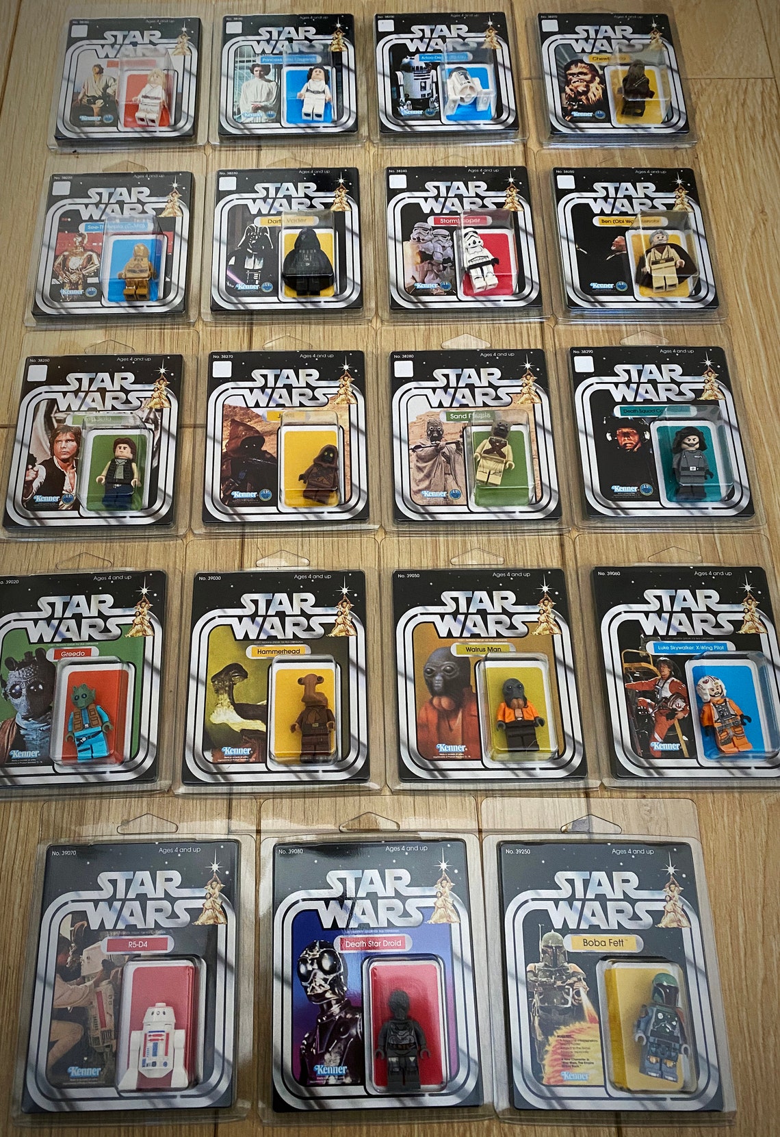 Star Wars Vintage Style Blister Packaging for Lego Figures A Etsy