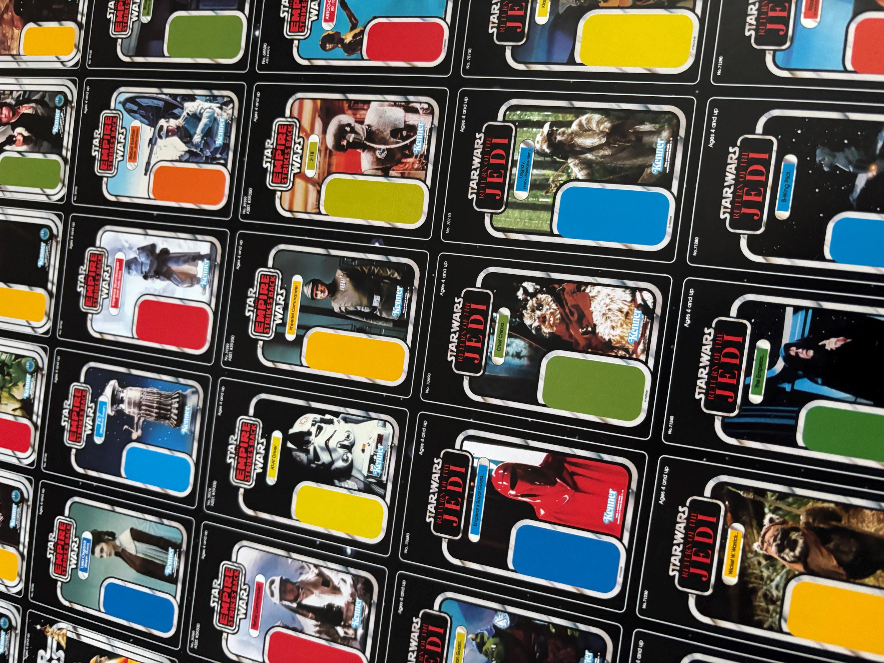 Star Wars A1 Vintage Kenner Backing Card Poster - Etsy
