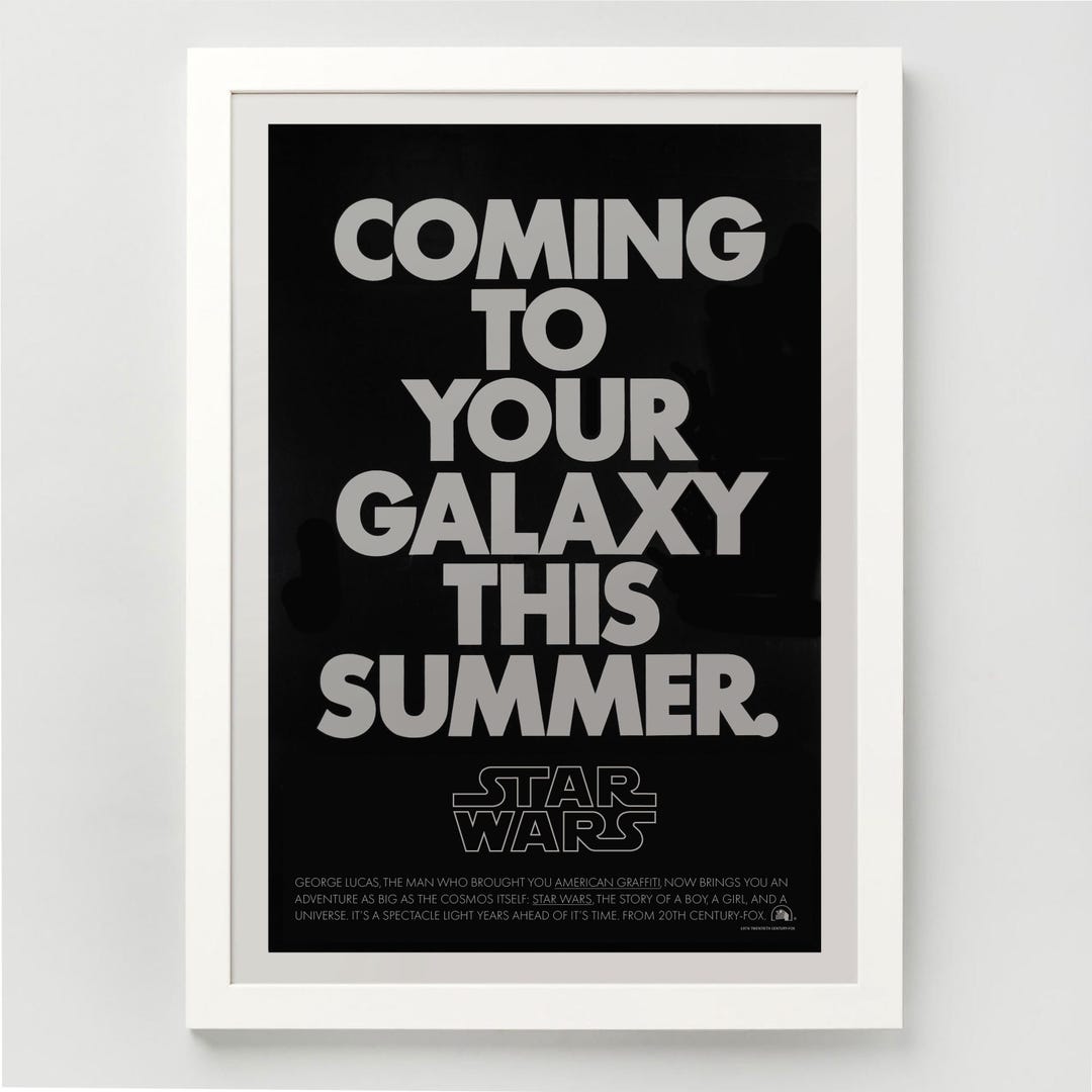 Star Wars A New Hope 1977 Advance Poster Print - A3 - Etsy