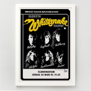Whitesnake Poster - Etsy