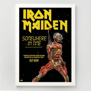 Somewhere in Time Iron Maiden Poster - Etsy