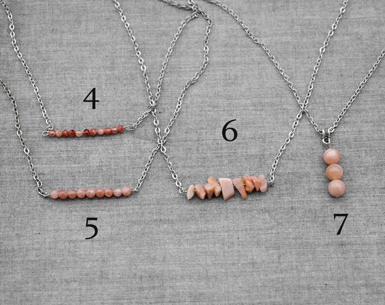 Sunstone Pendant Sunstone Choker Solar Plexus Chakra Good Luck Sunstone Necklace Sunstone Bar Necklace Sunstone Bead Necklace Healing