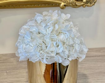 Preserved Hydrangea  in a ceramic vase