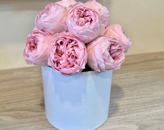 Royal Blush Preserved Peonies: Ecuadorian Flowers, 3-Year Gift