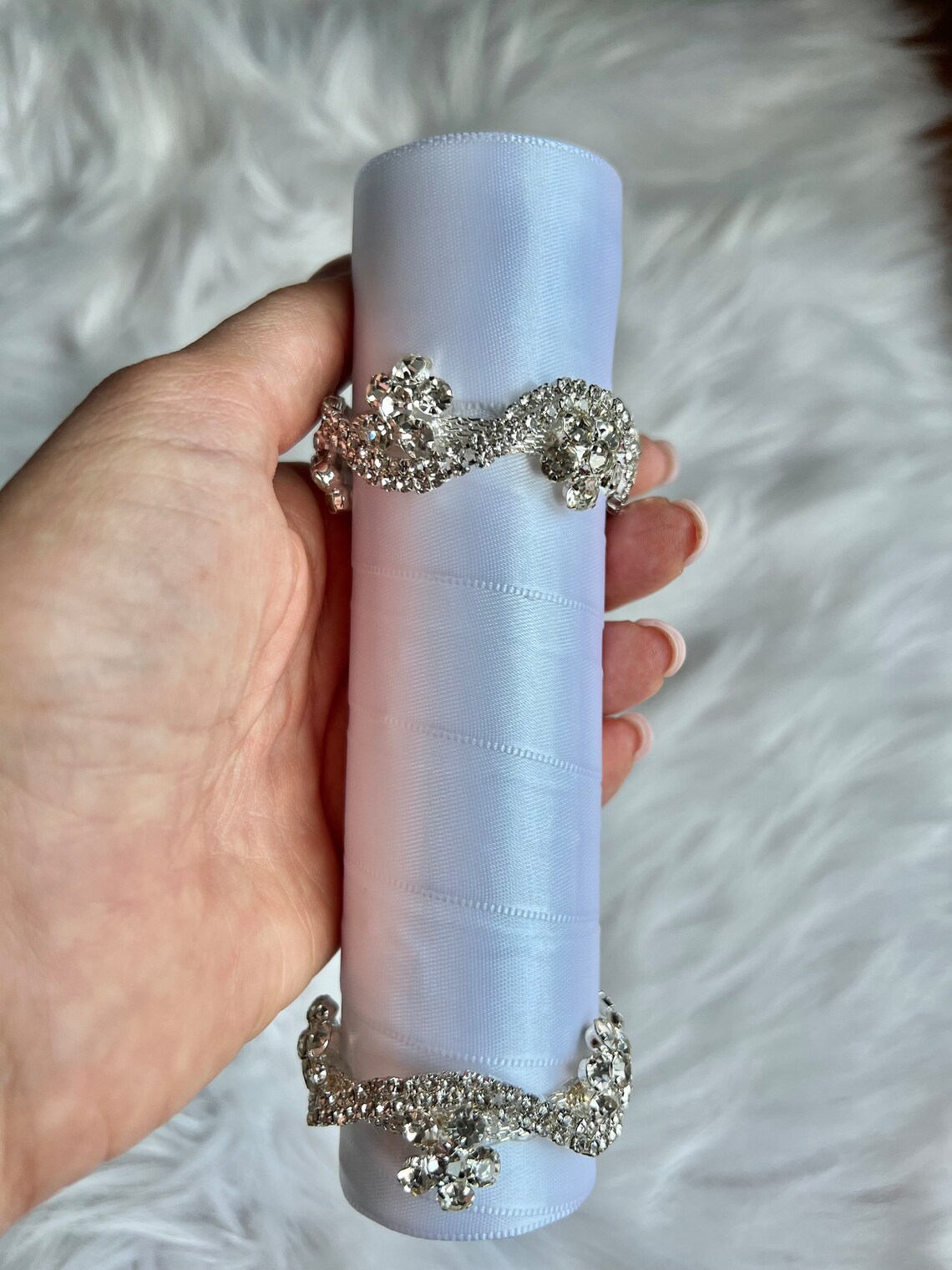 Bridal Bouquet Holder Faux Flowers Bouquet Holder Silk Etsy