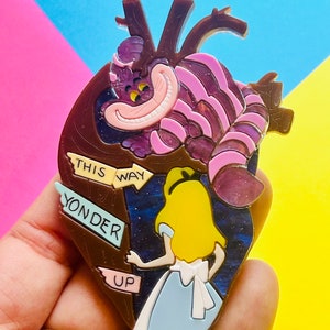 ANATOMICAL HEARTS Collection -"Where to Go?" Acrylic Brooch