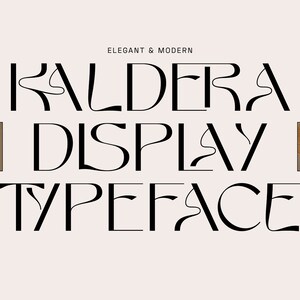 Kaldera - Modern Sans Serif Display Font, Ligature Font, Alternate Font, Modern Font, Boho Font, Logo Font, Brand Font, Branding Font