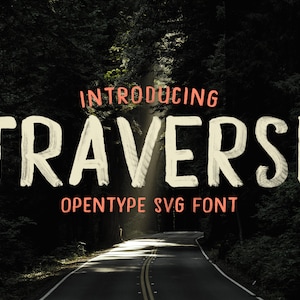 Traverse - Handgezeichnete Schrift, strukturierte Schrift, Logo-Schrift, Signatur-Schrift, Skript-Schrift, Branding-Schrift, Zitate-Schrift, handgezeichnete Schriftart