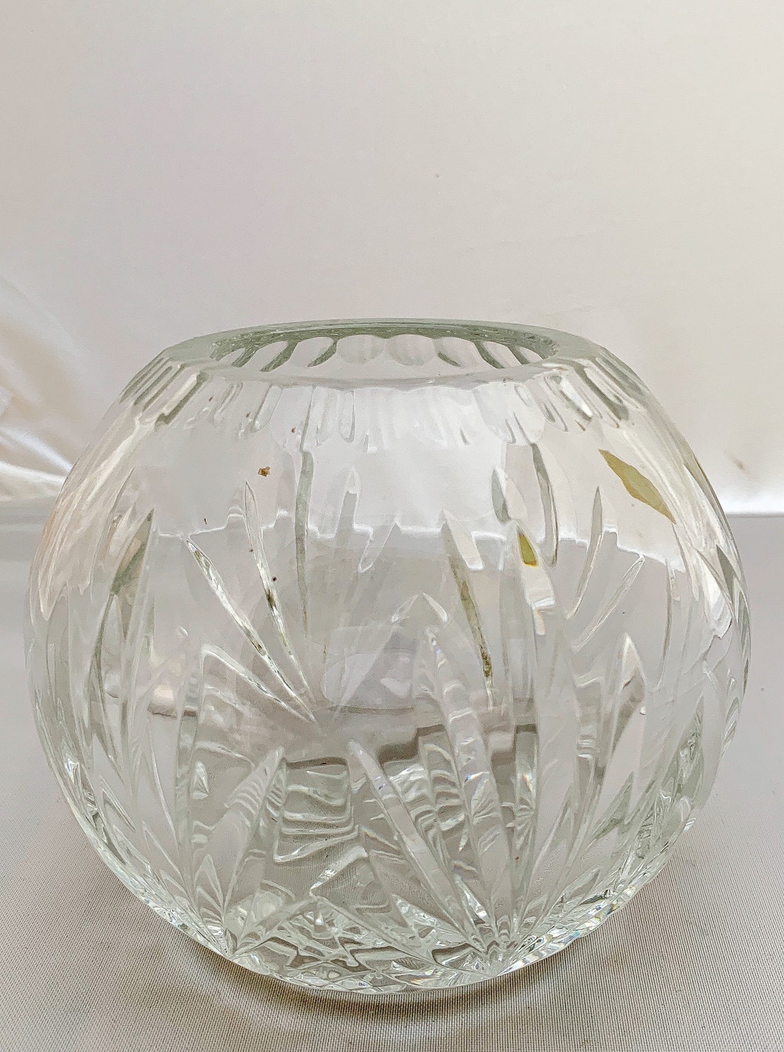 Violetta Lead Crystal Bowl Etsy Australia