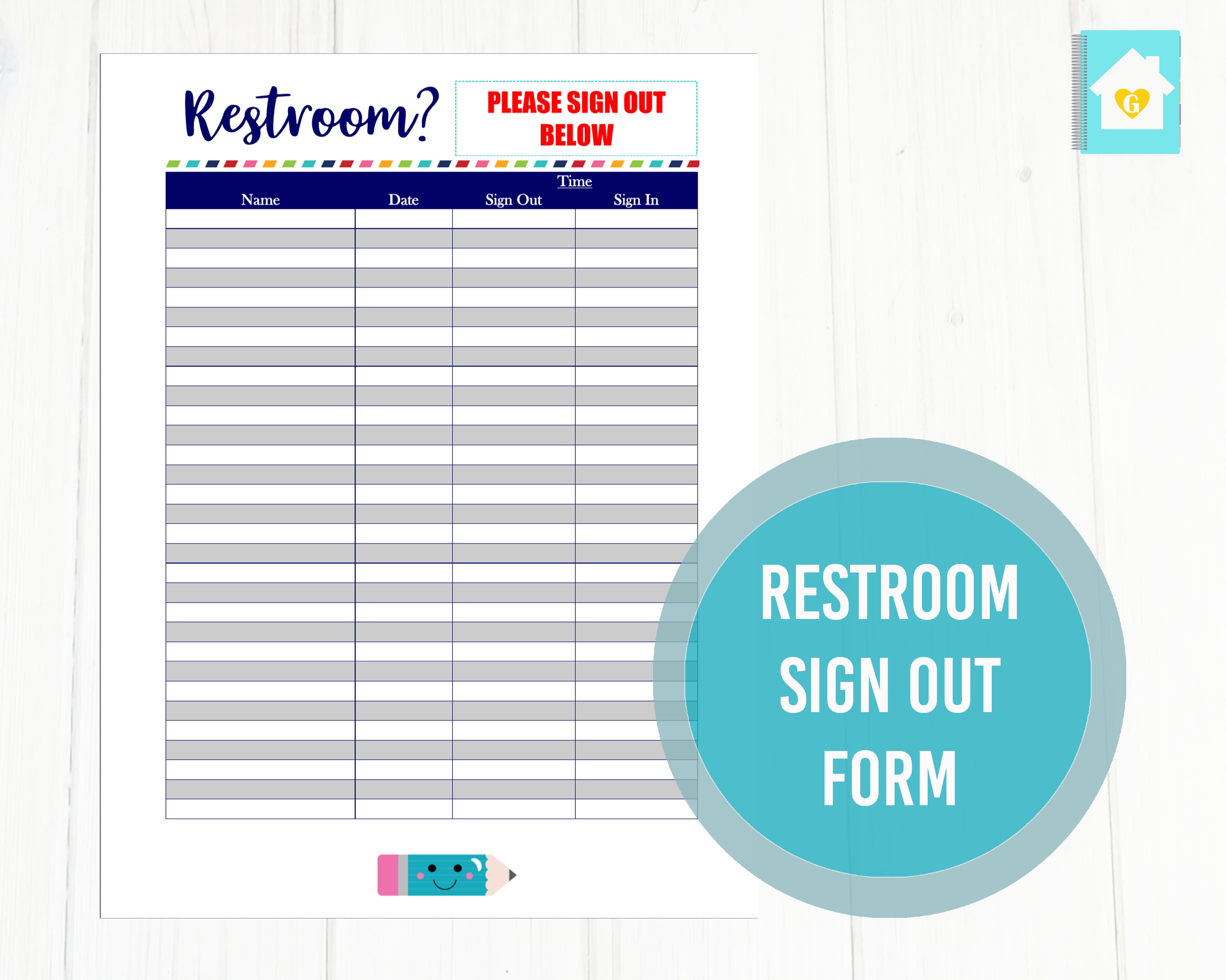 Time Out Signs For Classroom