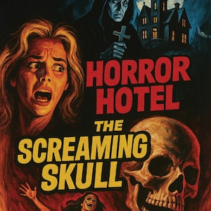 Halloween Mixtape DVD – Horror Hotel & The Screaming Skull | Retro Halloween Double Feature with Host and Vintage Commercials