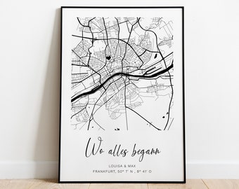 Affiche personnalisée - Cadeau de mariage Cadeau de mariage Anniversaire de mariage Anniversaire de mariage Mariage Mariage Cadeau de couple pour lui Vous coordonnez