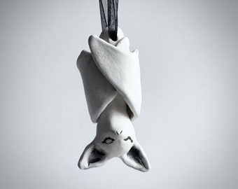 Porcelain Bat Hanging Ornament | Christmas Tree | Baby Bat