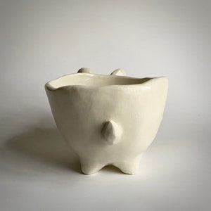 Ceramic Polar Bear Succulent Planter Bowl 2 image 4