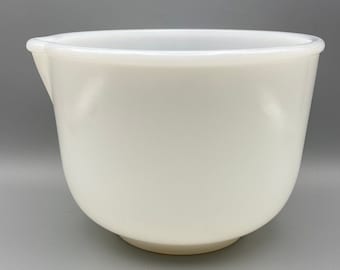 Vintage Glasbake Made for Sunbeam Milk Glass Mixing Bowl