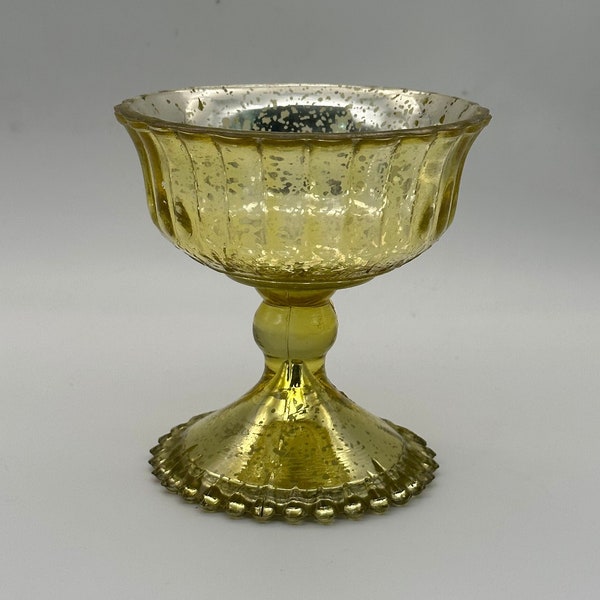 Antique Style Glass Compote Bowl Vase