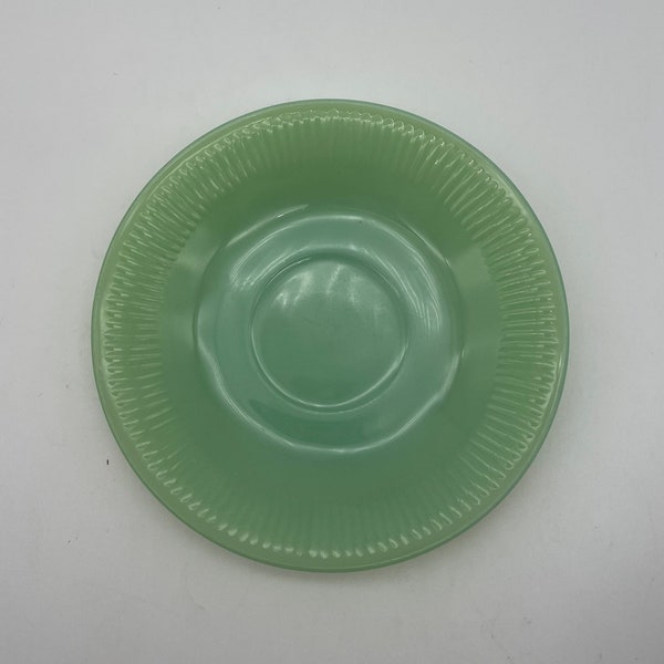 Vintage Fire King Jadeite Saucer Jane Ray Pattern