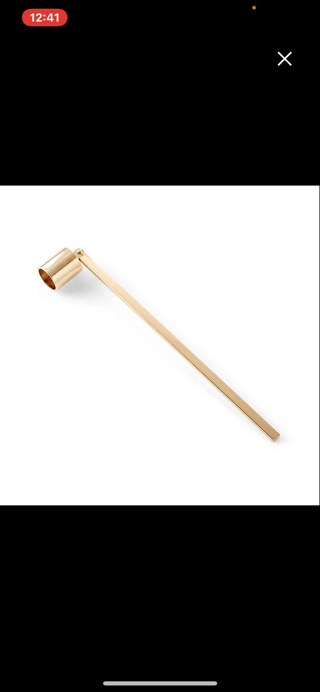 Candle Snuffer, Brushed Gold Etsy Singapore