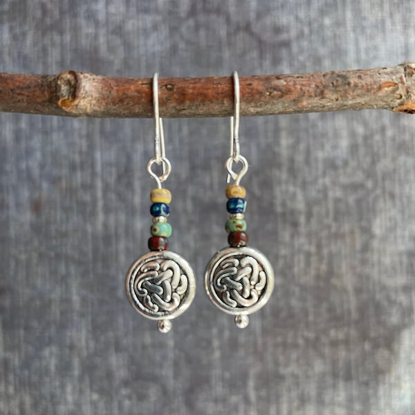 Celtic Knot Earrings / Small Boho Earrings / Eternity Earrings / Irish Earrings / Celtic Jewelry / Dainty Earrings / Gift For Her