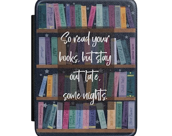 Funda para Kindle con diseño de maniquí de Jacks / Así que lee tus libros pero no te vayas hasta tarde