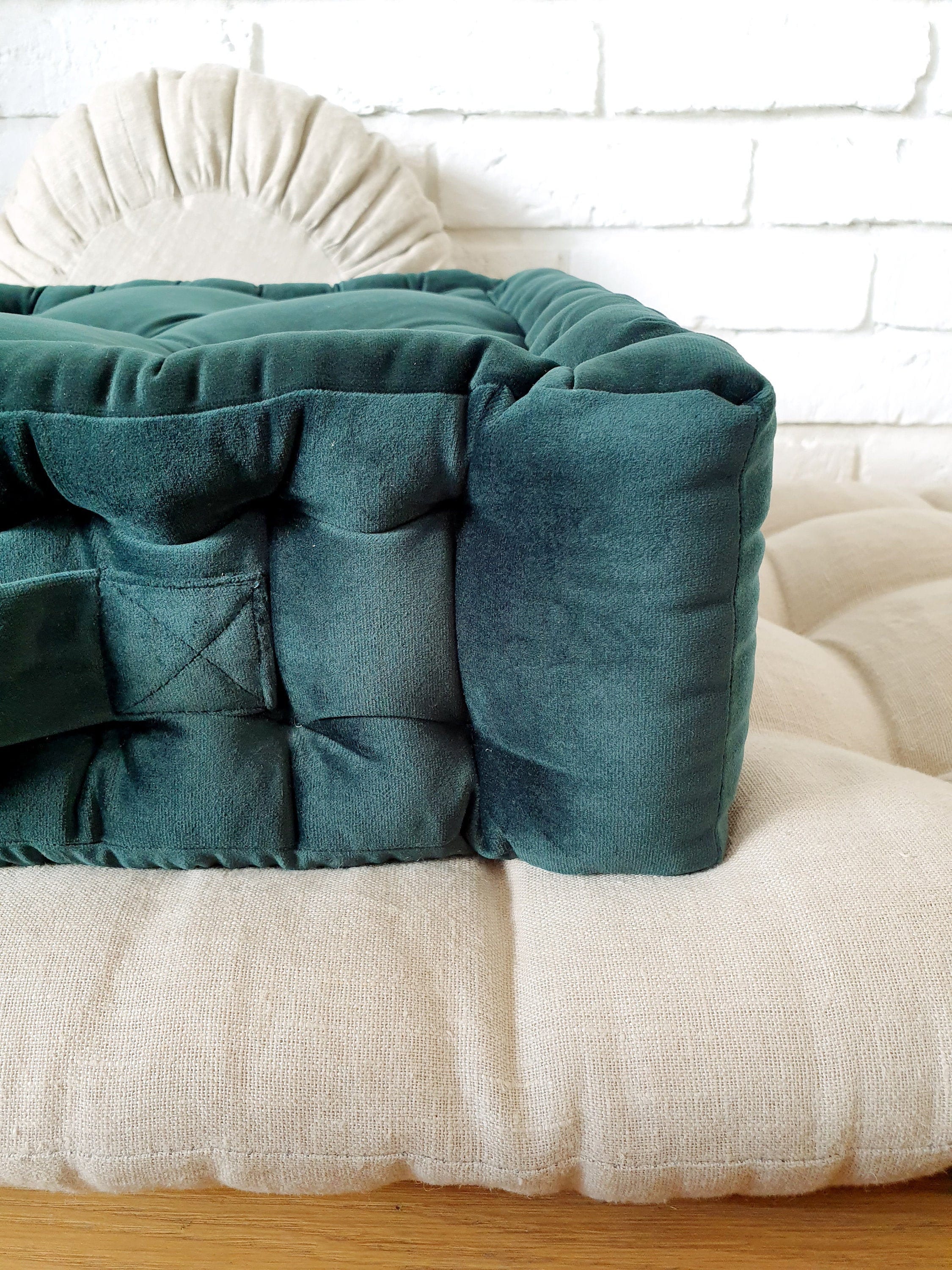 Ruthie velvet cheap floor pillow