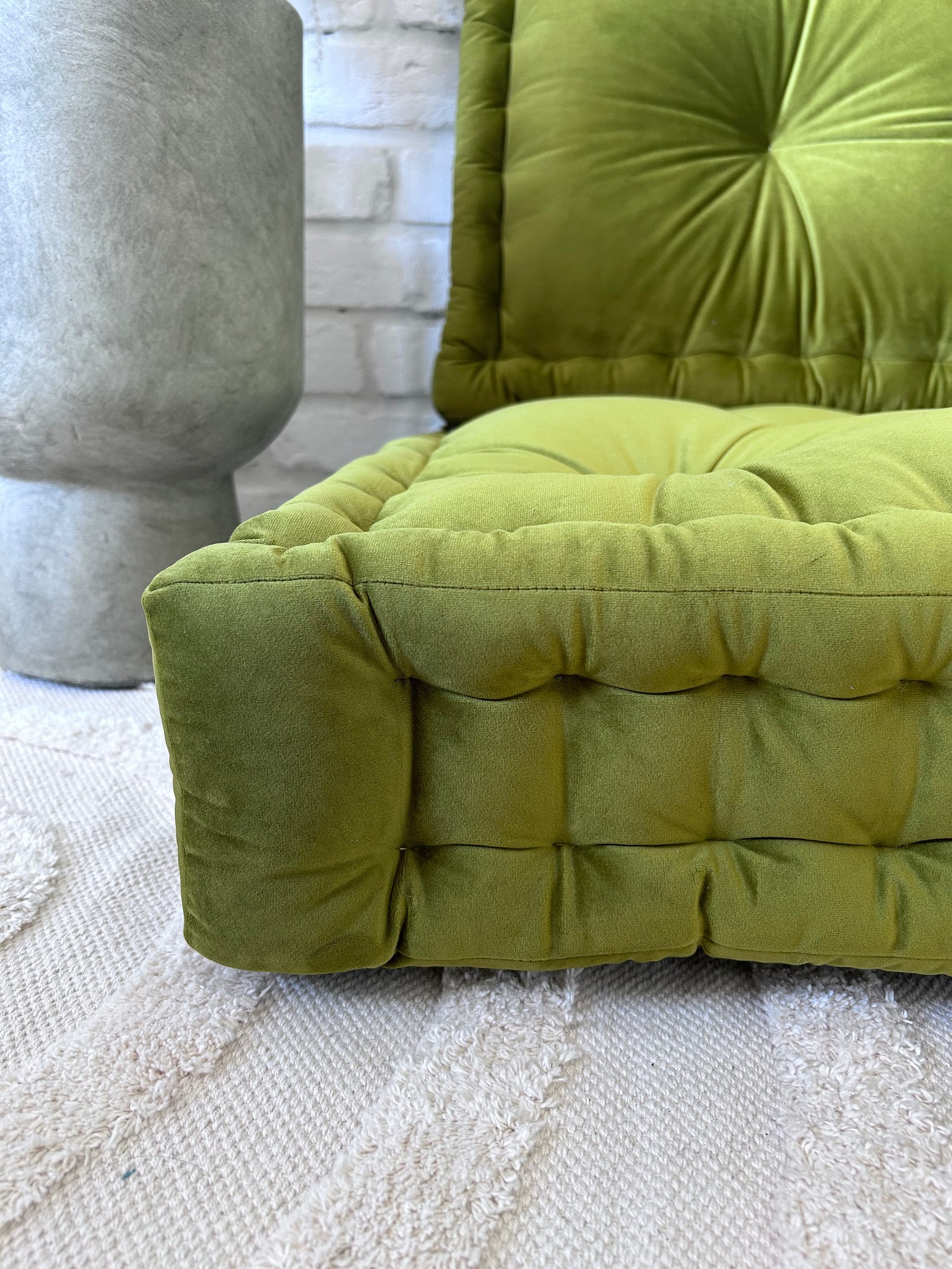 Large Floor Sofa, French Sofa, Custom Bench Cushion, Window Seat
