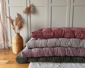 Tufted Floor Cushions | French Style Cushion | Bench Cushion