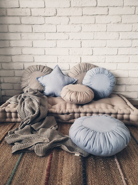 Living Pebble Pillows Floor Cushions 