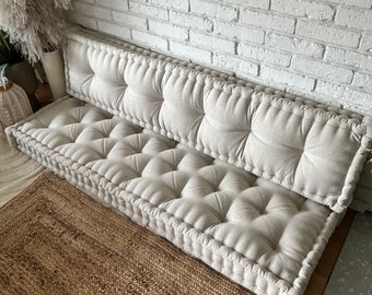Large French Socket Follower with Backrest, Custom Bench Follower, Window Module Follower, Floor Sofa