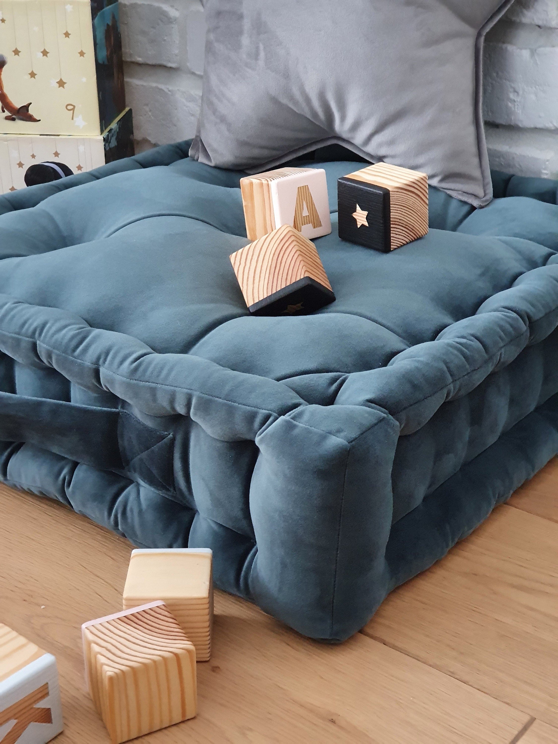 Velvet French Cushion Velvet Floor Cushion Window Seat Etsy